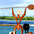 Hawaiian Warrior on Beach