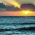 Sunset Ray on Oahu Hawaii Beach